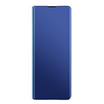 Avizar Coque pour Samsung Z Fold 3 Clapet Translucide Design Miroir Support Vidéo Bleu