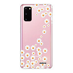 Evetane Coque Samsung Galaxy S20 360 intégrale transparente Motif Marguerite Tendance