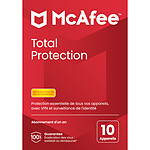 McAfee Total Protection - Licence 1 an - 10 postes - A télécharger