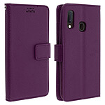 Avizar Housse Samsung Galaxy A20e Etui Folio Soft Touch Support Vidéo violet