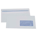 GPV Boîte de 500 enveloppes blanches DL 110x220 80 g fenêtre 45x100 autocollantes