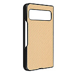 Avizar Coque pour Google Pixel Fold Style carbone Conception 2 parties  Beige