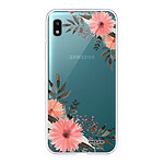 Evetane Coque Samsung Galaxy A10 360 intégrale transparente Motif Fleurs roses Tendance