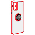 Avizar Coque pour Motorola Moto E13 Bague Support Vidéo Rouge