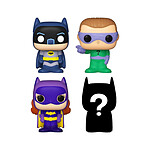 DC Comics - Pack 4 figurines Bitty POP! Batman Adam West 2,5 cm