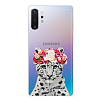 Evetane Coque Samsung Galaxy Note 10 Plus 360 intégrale transparente Motif Leopard Couronne Tendance