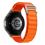 Avizar Bracelet pour Galaxy Watch 5 / 5 Pro / 4 Nylon Ajustable Boucle Alpine  orange