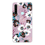 LaCoqueFrançaise Coque Xiaomi Redmi Note 8 T 360 intégrale transparente Motif Fleurs parme Tendance