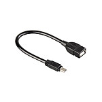 HAMA Câble adaptateur USB mâle mini B - femelle A - 0,15m - 75039626