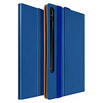 Avizar Housse Samsung Tab S7 11.0 et Tab S8 Cuir Porte cartes Fonction Support Bleu
