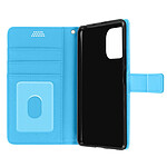 Avizar Housse Xiaomi Mi 11 Lite et 11 Lite 5G NE Aspect Grainé Folio Stand Vidéo Bleu