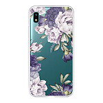 LaCoqueFrançaise Coque Samsung Galaxy A10 360 intégrale transparente Motif Pivoines Violettes Tendance