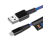 Xtorm Câble micro-USB Charge et Synchro 1m Solid Blue Bleu et Rouge