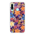 LaCoqueFrançaise Coque Huawei P30 Lite/ P30 Lite XL 360 intégrale transparente Motif Fleurs violettes et oranges Tendance