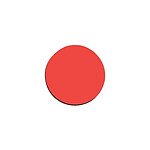 FRANKEN symbole magnétique 'cercle', diamètre: 20 mm, rouge