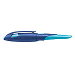 STABILO Stylo plume - EASYbirdy - Stylo ergonomique rechargeable - Bleu/Azur - Droitier