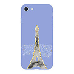 LaCoqueFrançaise Coque iPhone 7/8/ iPhone SE 2020 Silicone Liquide Douce lilas Illumination de paris