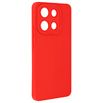 Avizar Coque pour Xiaomi Redmi Note 13 4GSilicone Protection Caméra Rouge