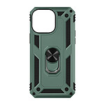 Avizar Coque pour iPhone 15 Pro Antichoc Hybride Bague Support Magnétique  Vert
