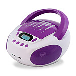 Metronic 477401 - Lecteur CD MP3 Pop Purple avec port USB - Blanc et violet
