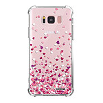 Evetane Coque Samsung Galaxy S8 Plus anti-choc souple angles renforcés transparente Motif Confettis De Coeur