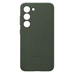 Samsung Coque Cuir pour Samsung Galaxy S23 Plus Original  Série Leather Cover vert