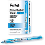 PENTEL Surligneur Handy-Line S Rétractable/Rechargeable bleu clair x 12