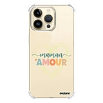 Evetane Coque iPhone 14 Pro Max Silicone antichocs Solides coins renforcés  transparente Motif Maman d'amour