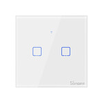 Sonoff - Interrupteur mural intelligent Wifi 2 charges - SONOFF
