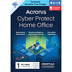 Acronis Cyber Protect Home Office Essentials - Licence 1 an - 3 PC/Mac + nombre illimité de terminaux  mobiles - A télécharger