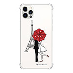 LaCoqueFrançaise Coque iPhone 12/12 Pro anti-choc souple angles renforcés transparente Motif Amour à Paris