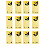 DELI Stick Up Notes adhésives repositionnables 76×126mm - 100 feuilles jaunes x 12