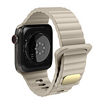Avizar Bracelet pour Apple Watch 41mm et 40mm et 38 mm Silicone Souple et Doux  Beige