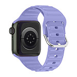 Avizar Bracelet pour Apple Watch 41mm et 40mm et 28mm Silicone Ajustable Fermoir Ardillon  Violet