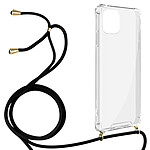 Avizar Coque Cordon pour iPhone 11 Pro Souple Lanière Tour de cou Nylon Transparente