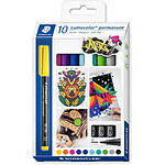 STAEDTLER Marqueur permanent 317M Lumocolor, étui de 10