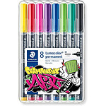 STAEDTLER Marqueur permanent 317M Lumocolor, étui de 8