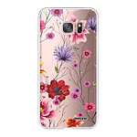 Evetane Coque Samsung Galaxy S7 Edge 360 intégrale transparente Motif Fleurs Multicolores Tendance