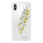 LaCoqueFrançaise Coque iPhone Xs Max silicone transparente Motif Fleurs Cerisiers ultra resistant