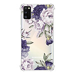 LaCoqueFrançaise Coque Samsung Galaxy A41 anti-choc souple angles renforcés transparente Motif Pivoines Violettes