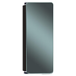 Avizar Coque pour Samsung Z Fold 2 Clapet Miroir Translucide Ultra-fin Noir