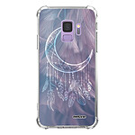 Evetane Coque Samsung Galaxy S9 anti-choc souple angles renforcés transparente Motif Lune Attrape Rêve