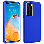 Avizar Coque Huawei P40 Pro Semi-rigide Mat Finition Soft Touch Compatible Qi Bleu