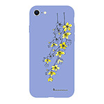 LaCoqueFrançaise Coque iPhone 7/8/ iPhone SE 2020 Silicone Liquide Douce lilas Fleurs Cerisiers