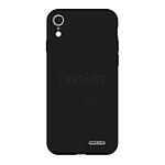 Evetane Coque iPhone Xr Silicone Liquide Douce noir Parfaite Avec De Jolis Défauts