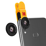 Kodak Kit Objectif  pour Smartphone 2 en 1 Grand Angle 100° / Macro 15X