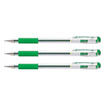 PENTEL stylo roller à encre gel Hybrid Gel Grip K116, vert x 3