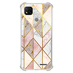 Evetane Coque Xiaomi Redmi 9C anti-choc souple angles renforcés transparente Motif Marbre Rose Losange