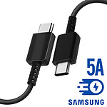 Câble USB C vers USB C Officiel Samsung EP-DN980 Charge 5A et Transfert Noir 1m