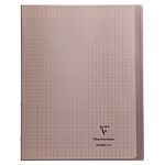 CLAIREFONTAINE Cahier protège-cahier Koverbook Piqué Polypro 24x32 cm 140 p séyès
